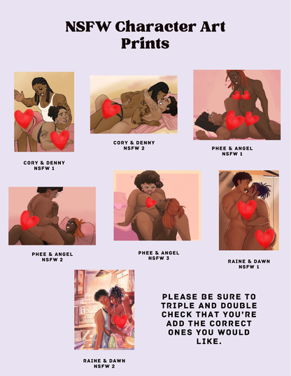 NSFW Character Art Prints